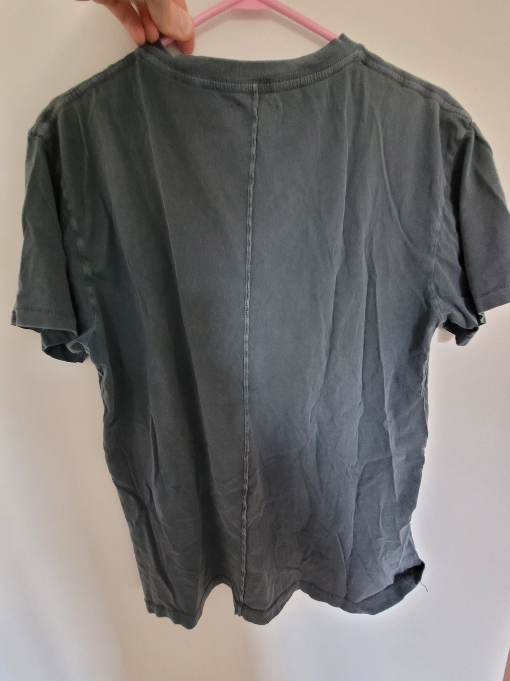 ANINE BING Graphic Eagle Tee in Charcoal with Rust Logo - Picture 3 of 8